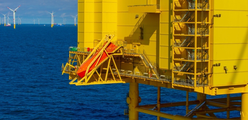 Topsides for Jasmund offshore substation installed offshore substation